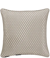 J. Queen New York Regina Grand-Scale Woven Damask Reversible Square Pillow