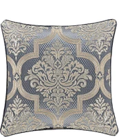 J. Queen New York San Marino Grand-Scaled Damask Square Pillow