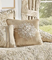 J. Queen New York Sandstone 18#double; Embellished Square Pillow