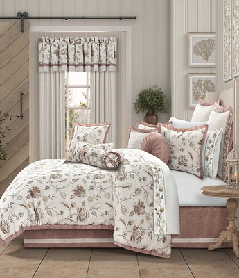 J. Queen New York Santa Rosa Floral Embroidery Comforter Set