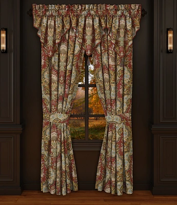 J. Queen New York Sayre Stria Textured Floral Print Window Treatment