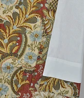 J. Queen New York Sayre Stria Textured Floral Print Window Treatment