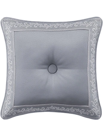 J. Queen New York Sondra Button-Tufted Framed Reversible 18#double; Square Decorative Pillow