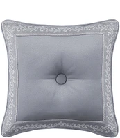 J. Queen New York Sondra Button-Tufted Framed Reversible 18#double; Square Decorative Pillow