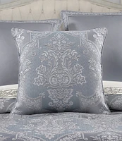J. Queen New York Sondra Woven Damask Reversible Square Decorative Pillow