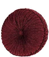 J. Queen New York Sovana Button-Tufted Chenille Round Pillow