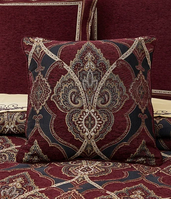 J. Queen New York Sovana Chenille Damask Reversible Square Pillow