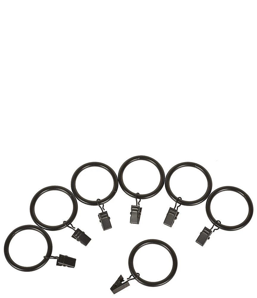 J. Queen New York Stanton Window Curtain Metal Clip Rings