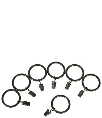 J. Queen New York Stanton Window Curtain Metal Clip Rings