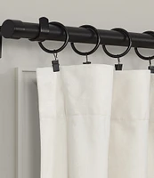 J. Queen New York Stanton Window Curtain Metal Clip Rings