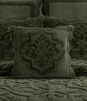 J. Queen New York Teigen Collection Medallion Print Quilted Reversible Square Pillow