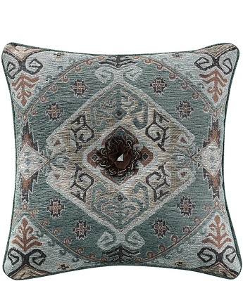 J. Queen New York Telluride Southwestern Button Accent Decorative Throw Pillow