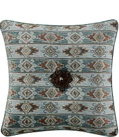 J. Queen New York Telluride Southwestern Button Accent Decorative Throw Pillow