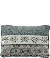 J. Queen New York Telluride Southwestern Embroidered Decorative Reversible Boudoir Pillow