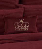 J. Queen New York Townsend Crown Embroidered Boudoir Pillow