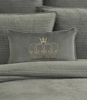 J. Queen New York Townsend Crown Embroidered Boudoir Pillow