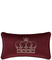 J. Queen New York Townsend Crown Embroidered Boudoir Pillow