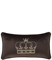 J. Queen New York Townsend Crown Embroidered Boudoir Pillow