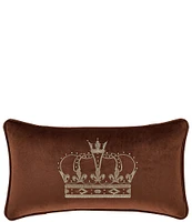 J. Queen New York Townsend Crown Embroidered Boudoir Pillow