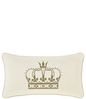 J. Queen New York Townsend Crown Embroidered Boudoir Pillow