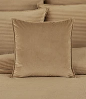 J. Queen New York Townsend Embellished Texture Plush Velvet Square Decorative Throw Pillow Cover