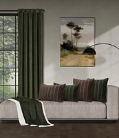 J. Queen New York Townsend Plush Velvet and Sherpa Fabric Reversible Throw