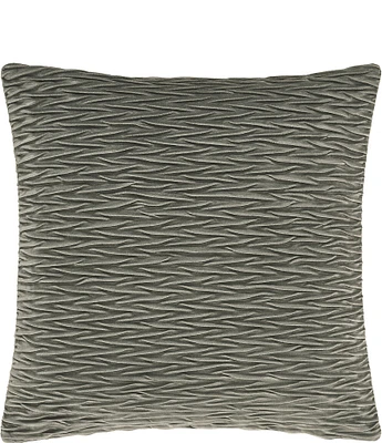 J. Queen New York Townsend Ripple Pleated Square Pillow Cover