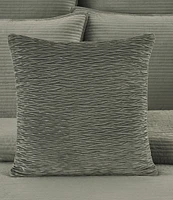 J. Queen New York Townsend Ripple Pleated Square Pillow Cover