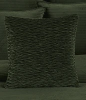 J. Queen New York Townsend Ripple Pleated Square Pillow Cover