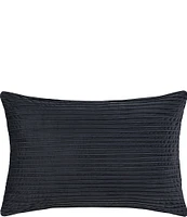 J. Queen New York Townsend Straight Pleated Velvet Lumbar Decorative Pillow Cover