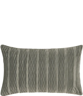 J. Queen New York Townsend Wave Textured Velvet Lumbar Decorative Pillow Cover