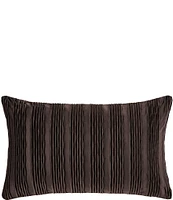 J. Queen New York Townsend Wave Textured Velvet Lumbar Decorative Pillow Cover