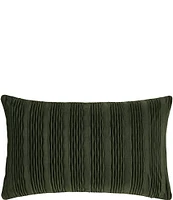 J. Queen New York Townsend Wave Textured Velvet Lumbar Decorative Pillow Cover