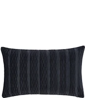 J. Queen New York Townsend Wave Textured Velvet Lumbar Decorative Pillow Cover