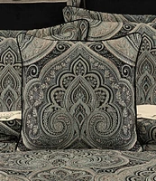 J. Queen New York Vincenzo Woven Damask 20-inch Reversible Square Pillow