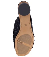 J. Renee Banan Mesh Rhinestone Slides