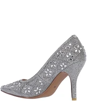 J. Renee Barlow Glitter Fabric Pumps