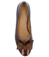 J. Renee Cameo Patent Grosgrain Bow Detail Pumps