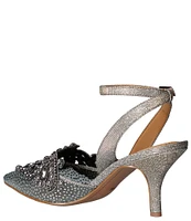 J. Renee Desdemona Dotted Rhinestone Ankle Strap Pumps