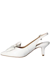 J. Renee Devika Patent Slingback Bow Pumps