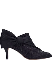 J. Renee Elettra Rhinestone Satin Side Bow Shooties