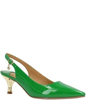 J. Renee Ferryanne Patent Slingback Pumps