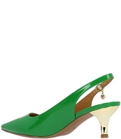 J. Renee Ferryanne Patent Slingback Pumps