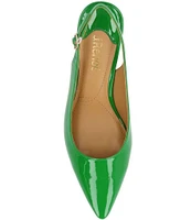 J. Renee Ferryanne Patent Slingback Pumps