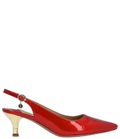 J. Renee Ferryanne Patent Slingback Pumps