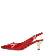 J. Renee Ferryanne Patent Slingback Pumps