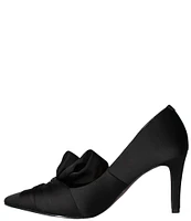 J. Renee Hirisha Satin Ornament Bow Detail Pumps