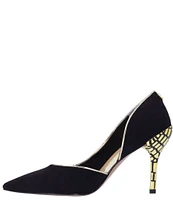 J. Renee Jeanine Suede Fabric D'Orsay Dress Pumps