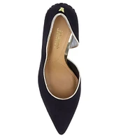 J. Renee Jeanine Suede Fabric D'Orsay Dress Pumps