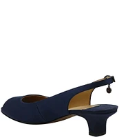 J. Renee Jenvey Satin Slingback Peep Toe Sandals